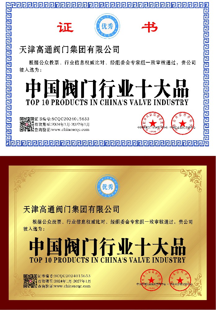 中國閥門行業十大品